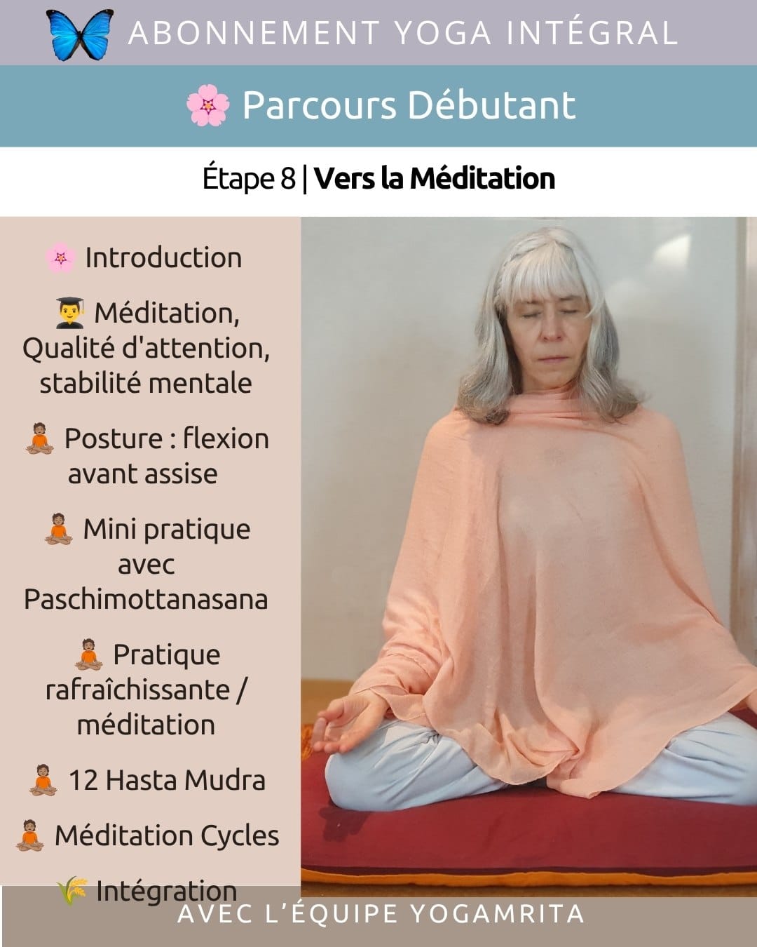 2026 08 Abo Yoga Intégral - Parcours Débutant - Concentration, Méditation