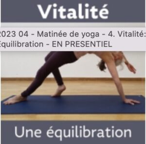 Matinee de yoga 4. Vitalite une equilibration