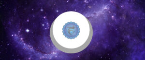 Vishuddhi Cakra Croissant de lune et cercle blanc
