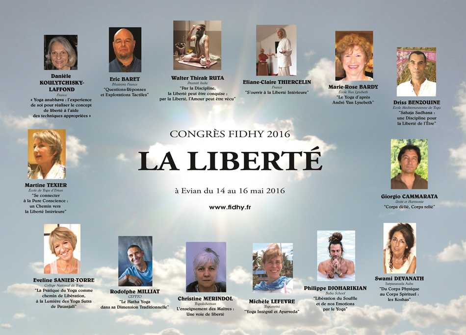 « La Liberté » : Congrès de la FIDHY les 14, 15, et 16 mai 2016, à Evian