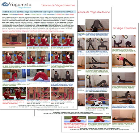 Pratique de Hatha Yoga pour l’automne et/ou pour pacifier le Dosha Vata