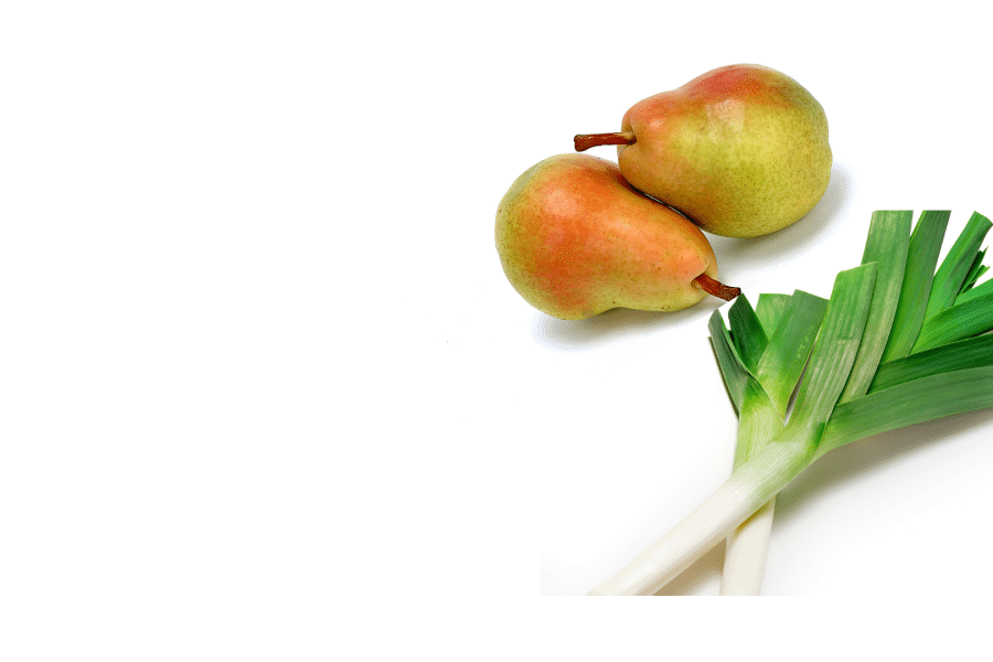 Pain farci au poireau et à la poire